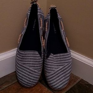 Nautica Rudder Striped Slip On Shoes